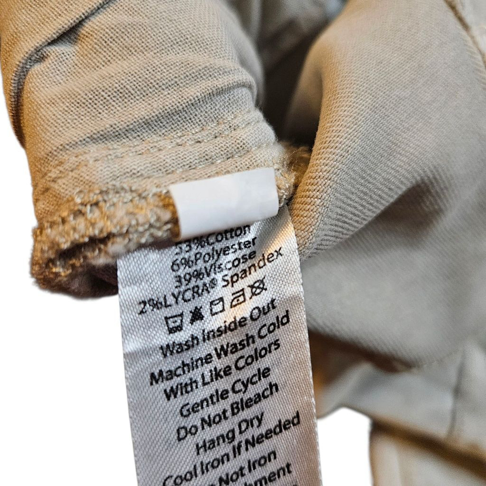 LuLaRoe 30 Khaki Utility Cargo Pants Soft Stretchy Twill - Picture 9 of 9